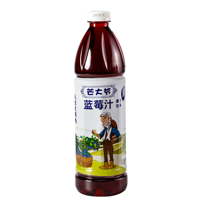 1.5L芒大爷鲜榨蓝莓汁
