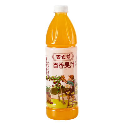 1.5L芒大爷鲜榨百香果汁